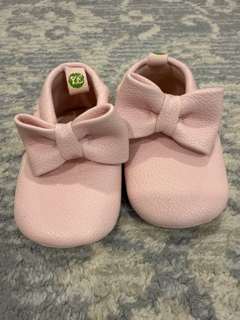 Pink Baby Bow Moccasins